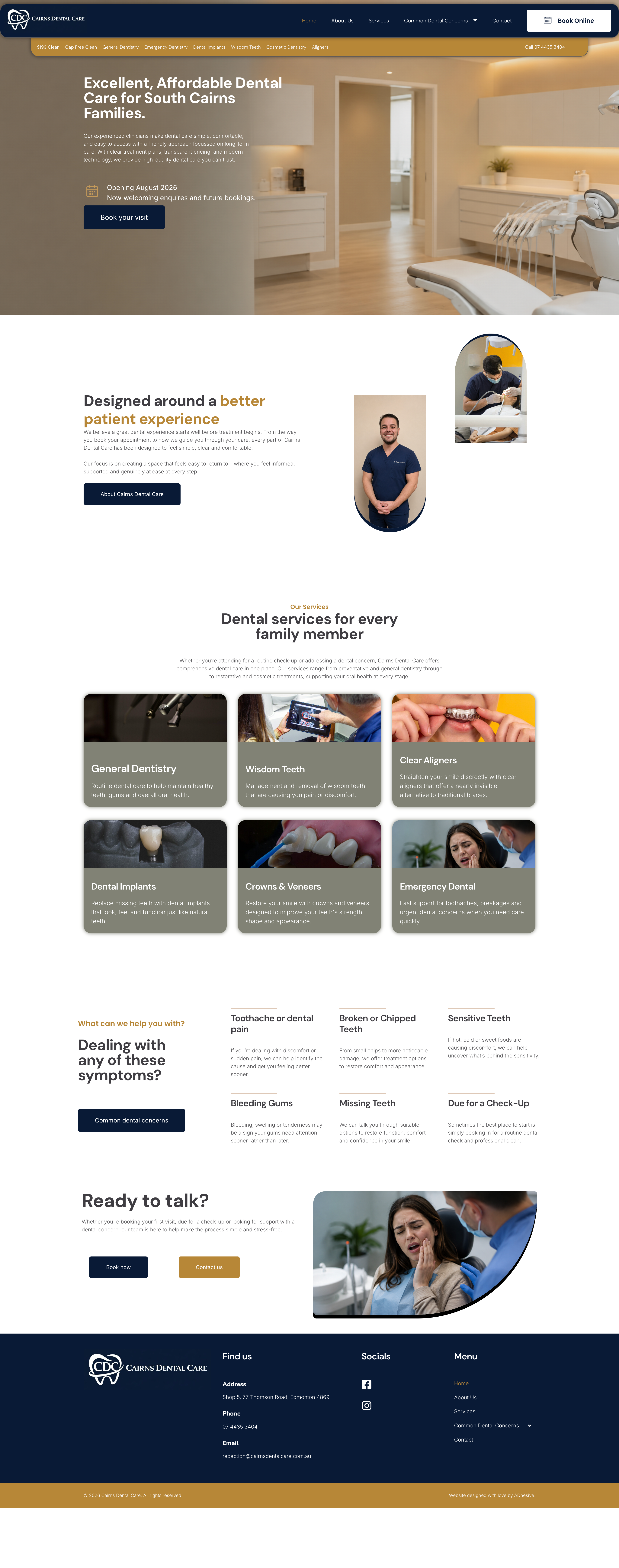 Cairns Dental Care desktop